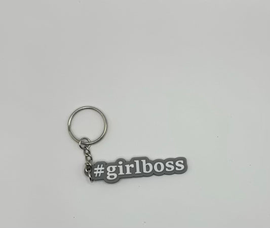 #girlboss Keychain (8434197168357)