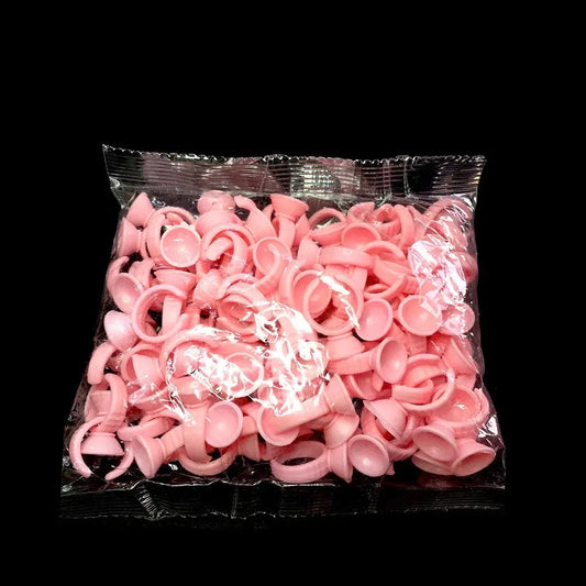 Pink Disposable Glue Rings (7660671140069)